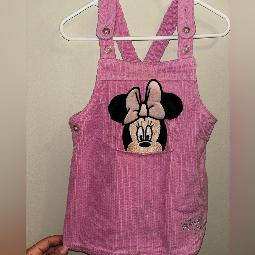 Pink Minnie Mouse Corduroy Dress
